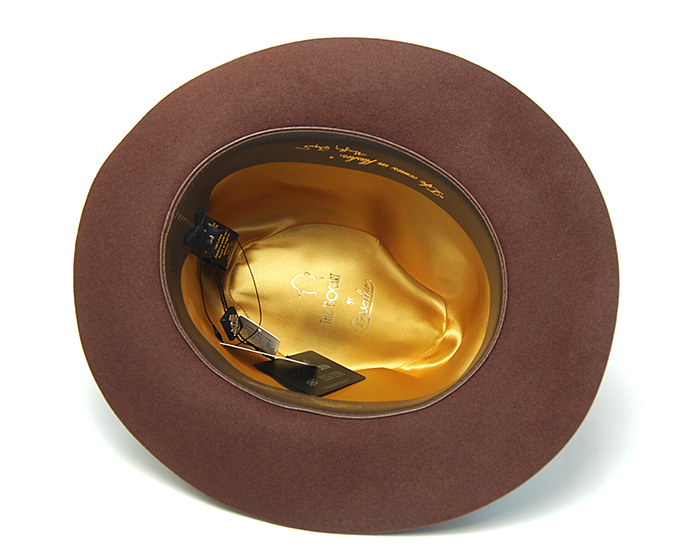 ボルサリーノ ラビットファーフェルト中折れ帽 THE BOGART 裏面画像