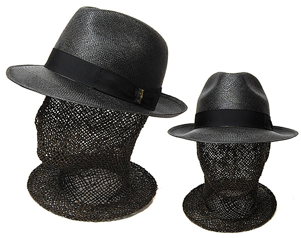 Borsalino ボルサリーノ ハット 58cm グレーx黒