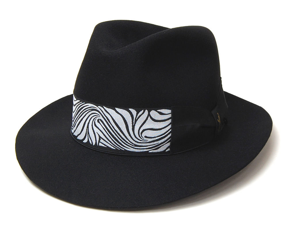 イタリア製”Borsalino(ボルサリーノ)” ラビットファーフェルトソフト帽 THE BOGART 392836 ハット メンズ 秋冬