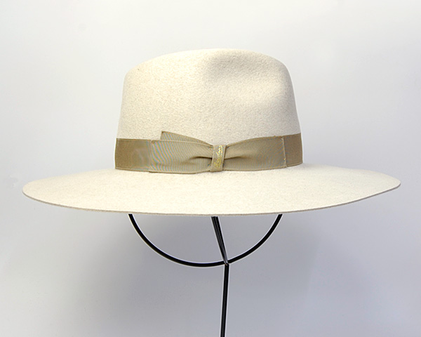 イタリア製”Borsalino(ボルサリーノ)”つば広フェルト中折れ帽 213026 レディースハット [大きいサイズの帽子アリ]  【コンビニ受取対応】 (kaw-borf-213026)