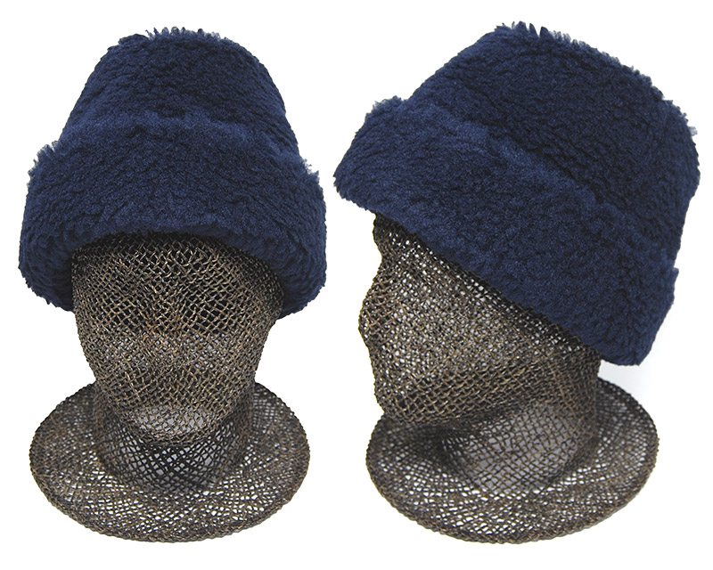 cableami　ケーブルアミ　ボアトーク　ネイビー　着用イメージ