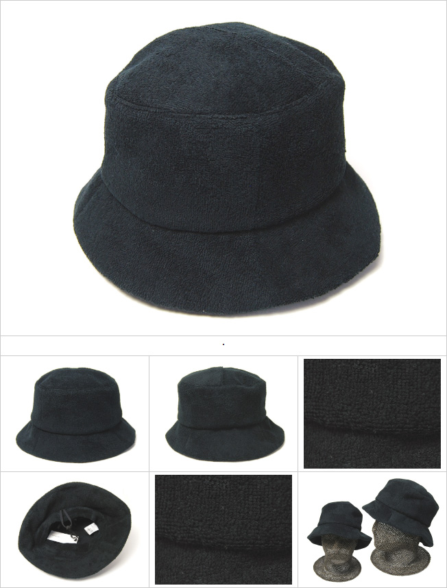 ☺️新品・未開封☺️CDL Pile Bucket Hat★Black★Sサイズ HICOSAKA(ヒコサカ) パイルバケットハット Pile Asymmetry Bucket Hat