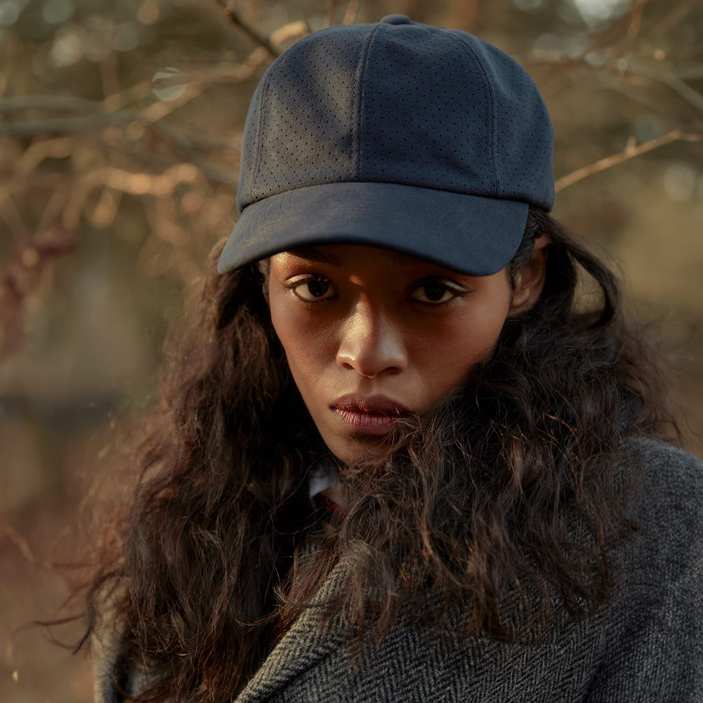HICOSAKA Ultrasuede Punching Mesh Cap 着用イメージ