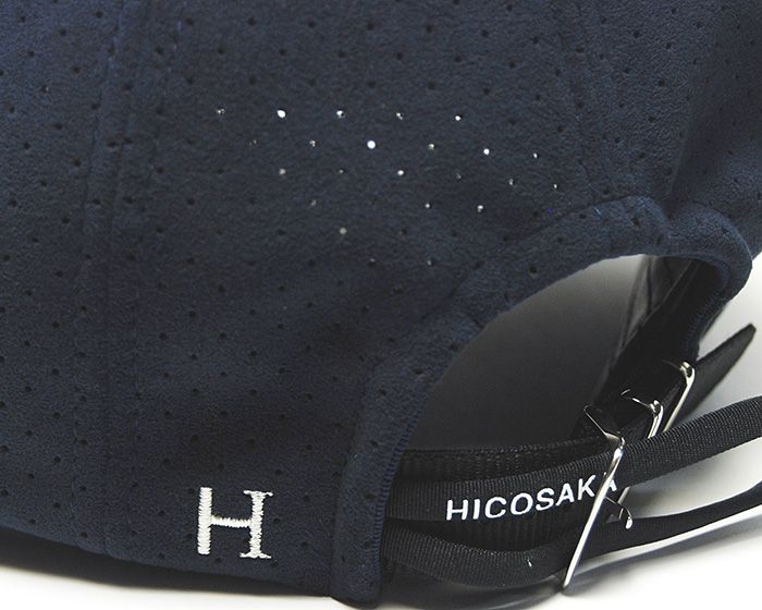 ネイビー Hロゴとサイズ調整部分