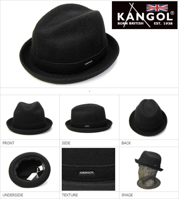 KANGOL(カンゴール)” ウール中折れ帽 ウール中折れ帽 WOOL PLAYER
