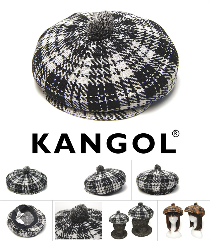 KANGOL(カンゴール) チェック8枚はぎハンチング New Heritage Flatcap