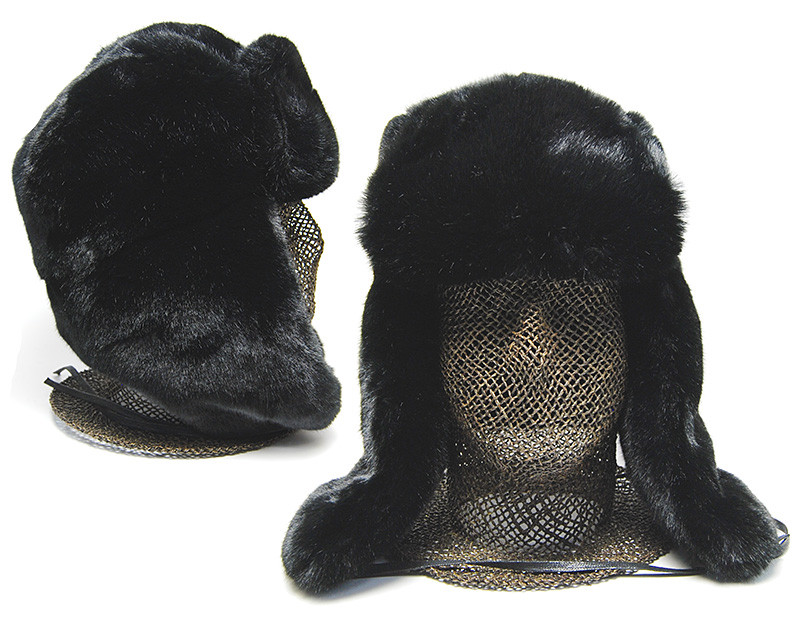 KANGOL(カンゴール) ファー飛行帽 Black Faux Fur Trapper 防寒秋冬