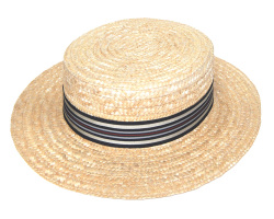 Christys' クリスティーズ ストローカンカン帽 ボーターハット