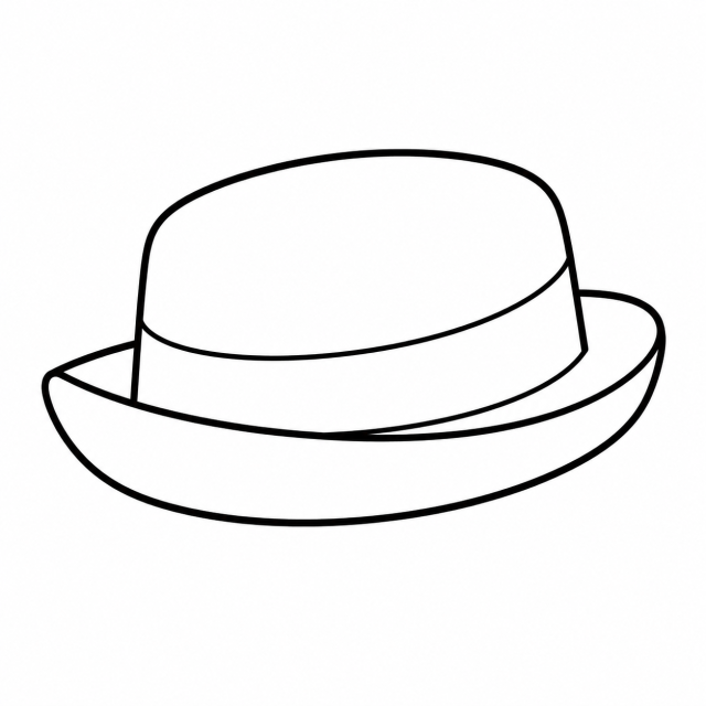 ブルトンハットのイラスト