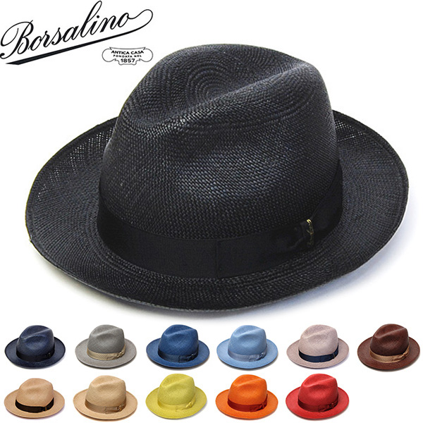 ”Borsalino(ボルサリーノ)” パナマ中折れ帽 140228 カラーパナマ ハット