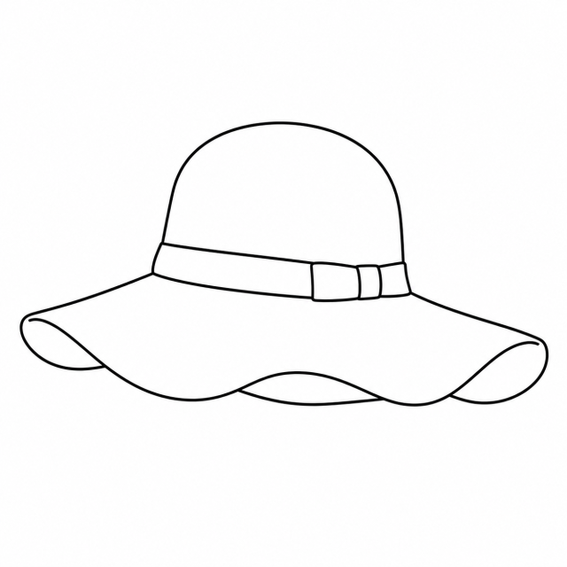 フロッピーハットのイラスト