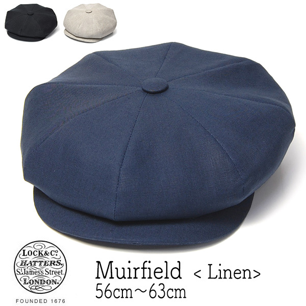 Lock&Co.Hatters(ジェームスロック) リネン8枚はぎハンチング MUIRFIELD