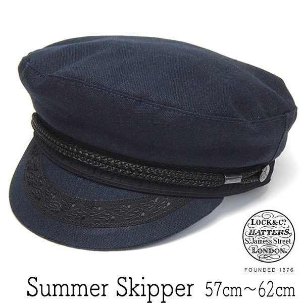 Lock&Co.Hatters(ジェームスロック) コットンマリンキャップ SUMMER SKIPPER