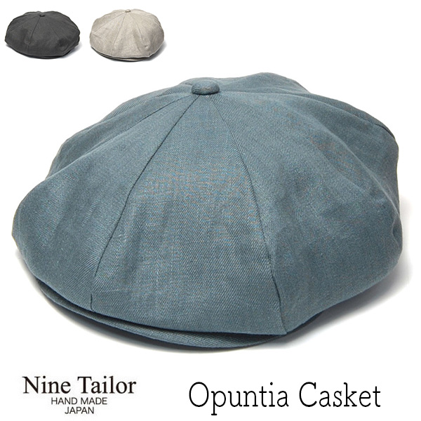 ”NINE TAILOR(ナインテイラー)” リネン8枚はぎハンチング Opuntia Cas