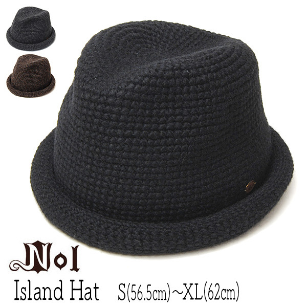NOL ノル ウール細編み中折れ帽 ISLAND HAT