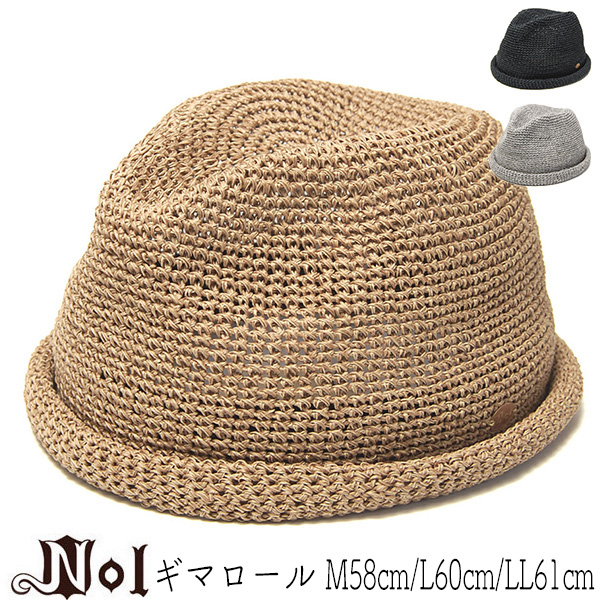 Nol(ノル)　細編みコットン中折れ帽　ギマロール