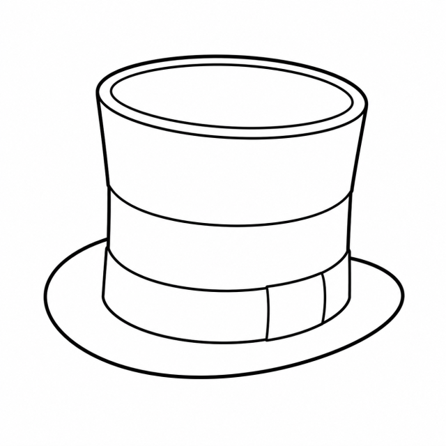 オペラハットのイラスト