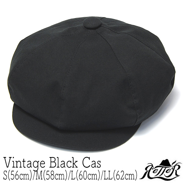 Retter レッター コットンキャスケットグ Vinage Black Cas