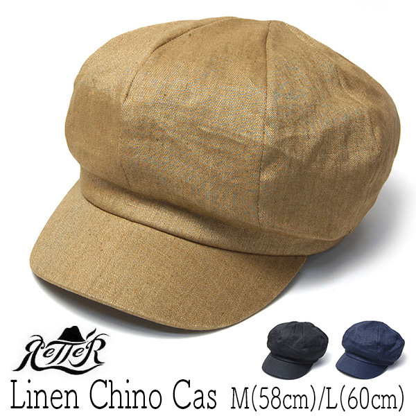 ”Retter(レッター)” リネンキャスケット Linen Chino Cas?