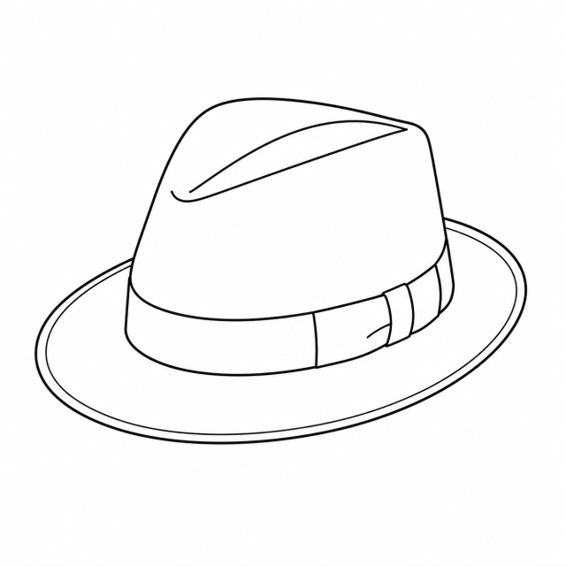 ソフトハットのイラスト
