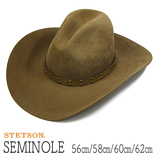 STETSONバッファローフエルトテンガロンハットSEMINOLE
