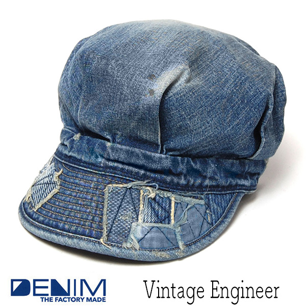 ”THE FACTORY MADE(ザファクトリーメイド)” デニムワークキャップ VINTAGE Enginner?