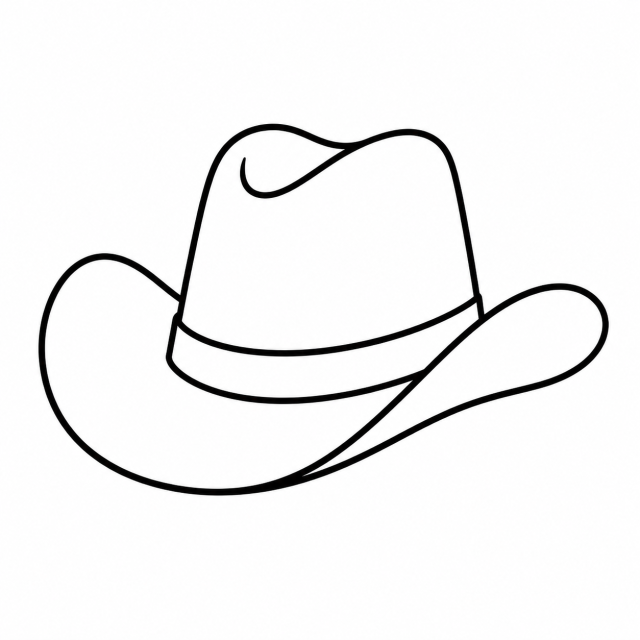 ウエスタンハットのイラスト