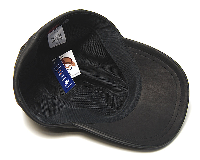 forsomeoneハットブラック　黒鹿革ディアスキンldh COUNTRY(カントリー) ディアスキンキャップ メンズ 秋冬 鹿革 日本製