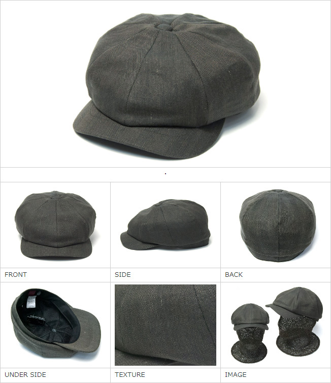 COUNTRY(カントリー) リネンコットン8枚はぎハンチング メンズ 春夏