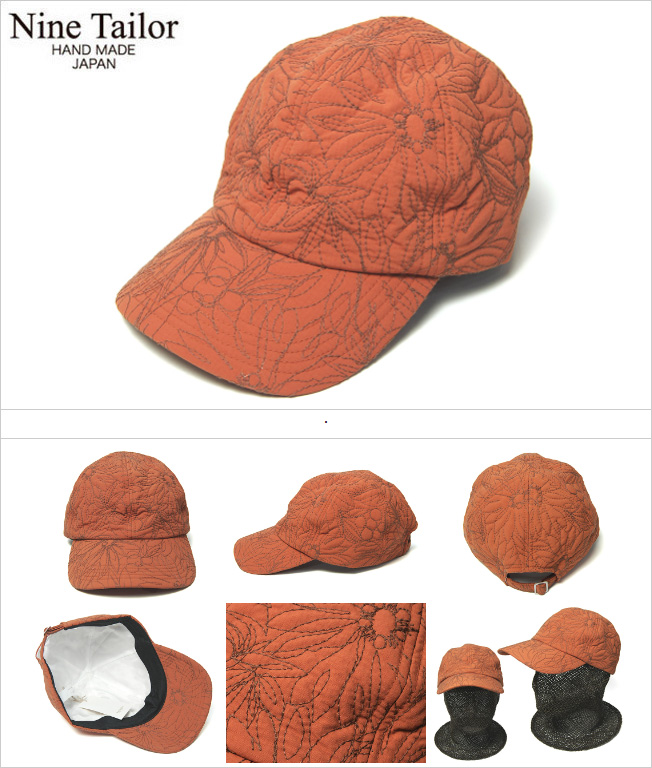 NINE TAILOR(ナインテイラー) エンブロイダリーキャップ Hosta Cap