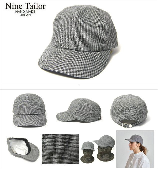 Nine Tailor ナインテイラー☆リネンキャップ Nine Tailor 帽子 リネンキャップ NINE TAILOR ナインテイラー