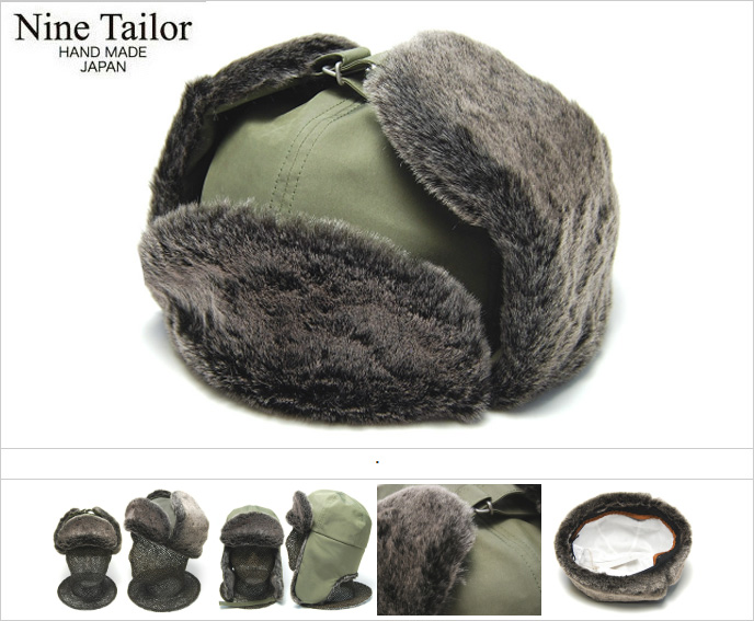 NINE TAILOR(ナインテイラー) ファー付き飛行帽 Dill Cap メンズ ユニ