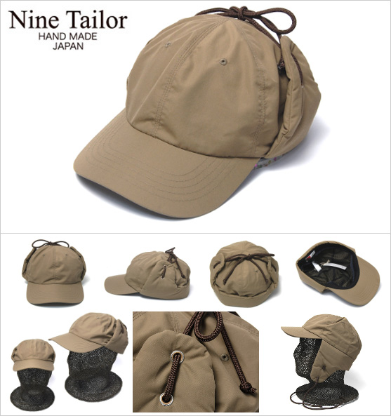 NINE TAILOR(ナインテイラー)” ナイロンフライトキャップ Elm String 