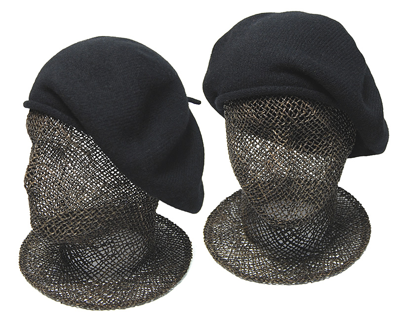 Retter レッター ウールベレー帽 IasonBeretMega ブラック着用イメージ