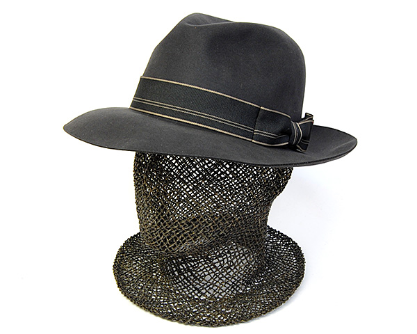 Flava フレイヴァ　ストローハット　帽子　黒　大きめ帽子　大きめサイズ