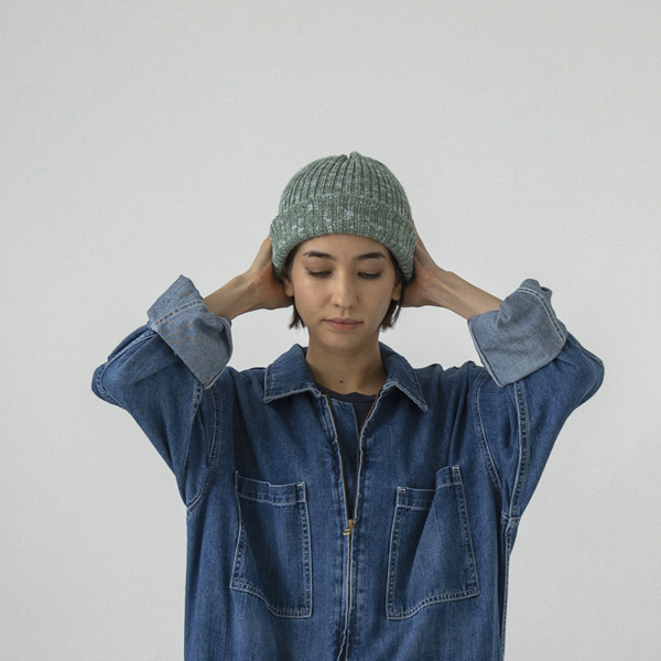 Sublimeroe(サブライムロー) リネンコットン二ットキャップ CTN LINEN