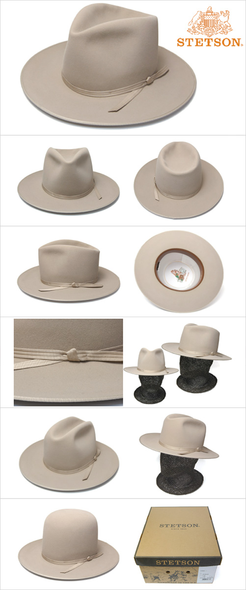 アメリカ”STETSON(ステットソン)” ファーフエルト中折れ帽 VINTAGE