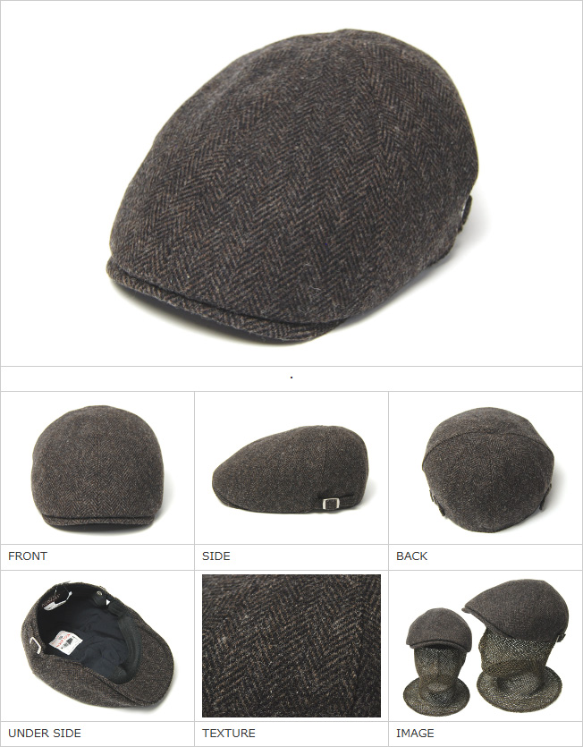 STETSON(ステットソン) ツイード6枚はぎハンチング SE736 ウールリッチ