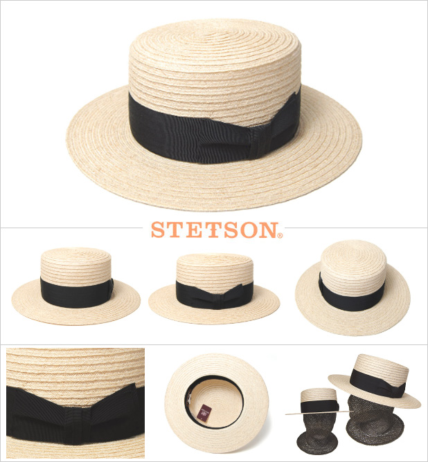 サマーセール】 STETSON(ステットソン) ブレードカンカン帽