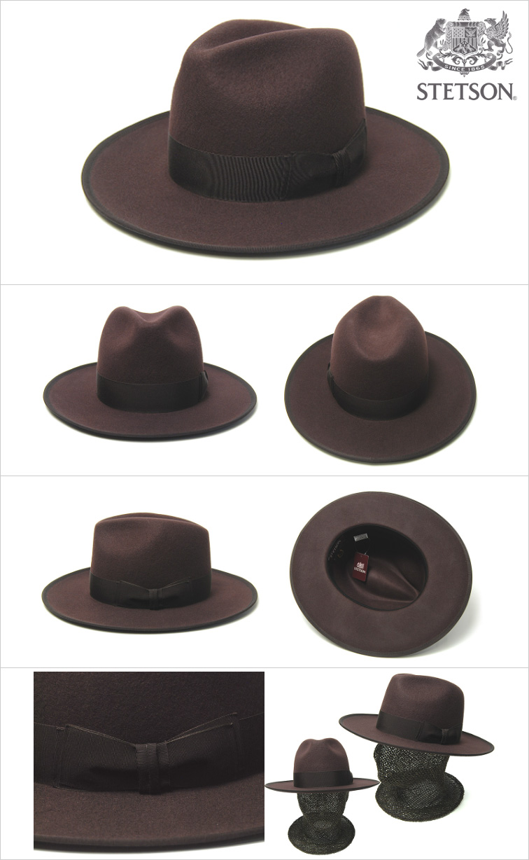 STETSON ステットソン ウール ハット 帽子 Lサイズ 送料無料】STETSONステットソン ウールフェルト メンズハット