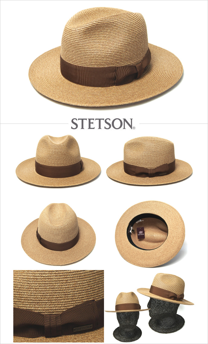 STETSON (ステットソン) ペーパーブレード中折れ帽 メンズ 春夏