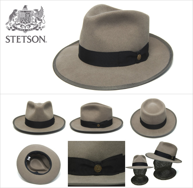 アメリカ STETSON(ステットソン) ウールフエルト中折れ帽 WHIPPET JP