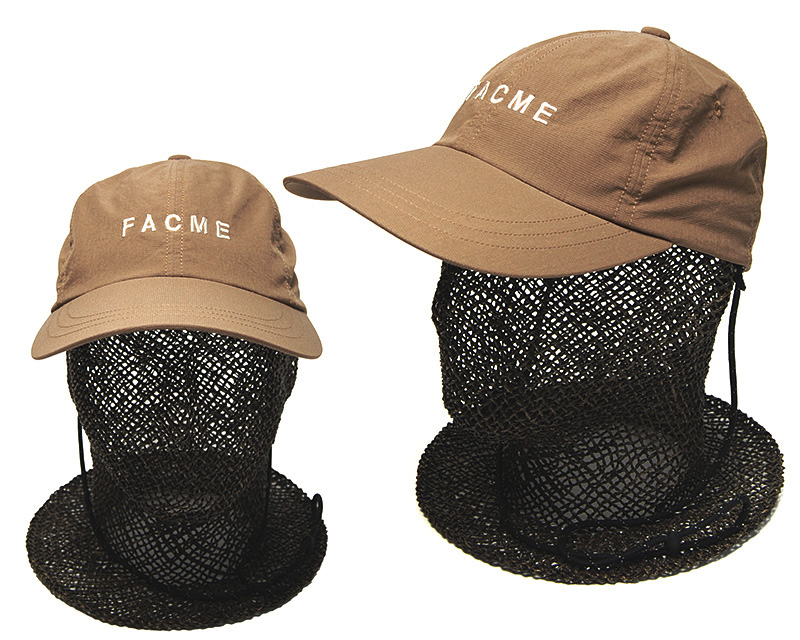 THE FACTORYMADE ザファクトリーメイド クールドッツキャップ キャメル着用イメージ