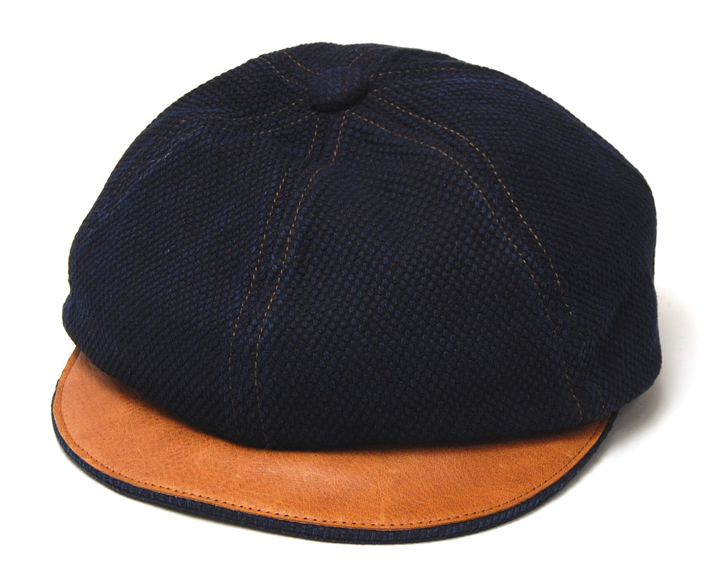 THE FACTORY MADE(ザファクトリーメイド) コットン6枚はぎハンチング 本藍SASHIKO CAS