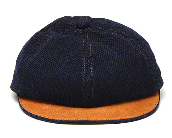 THE FACTORY MADE(ザファクトリーメイド) コットン6枚はぎハンチング 本藍SASHIKO CAS 正面
