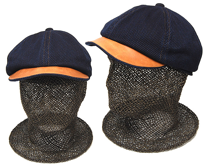 THE FACTORY MADE(ザファクトリーメイド) コットン6枚はぎハンチング 本藍SASHIKO CAS