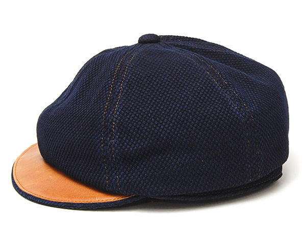 THE FACTORY MADE(ザファクトリーメイド) コットン6枚はぎハンチング 本藍SASHIKO CAS