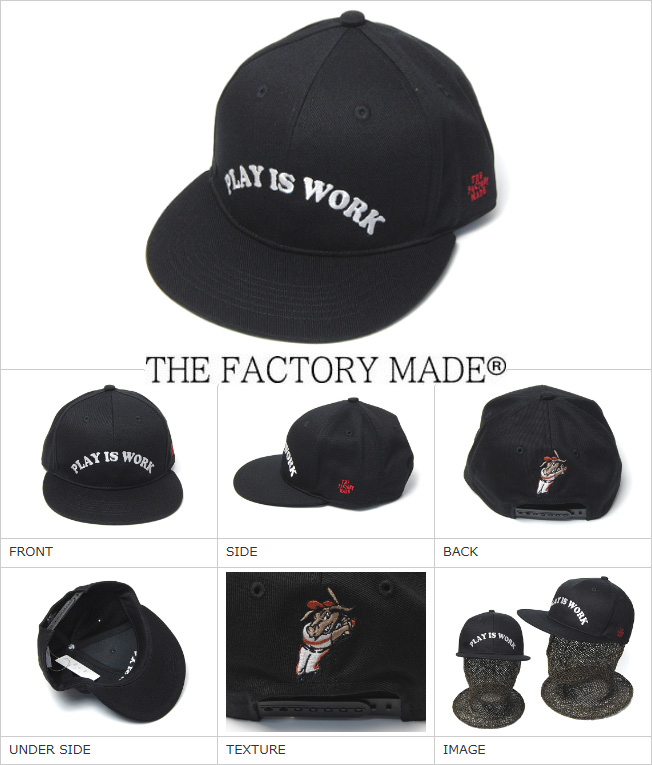 みかさたっぷりいろいろ THE FACTORY MADE(ザファクトリーメイド) コットンキャップ Team