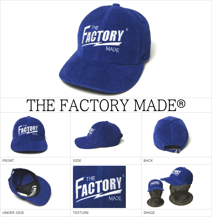 THE FACTORY MADE(ザファクトリーメイド)” コーデュロイキャップ